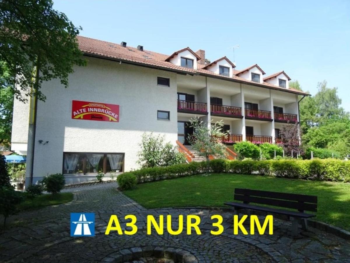Apparthotel Alte Innbruecke-24Std-Self-Check In-Haustiere Willkommen Neuhaus am Inn Esterno foto